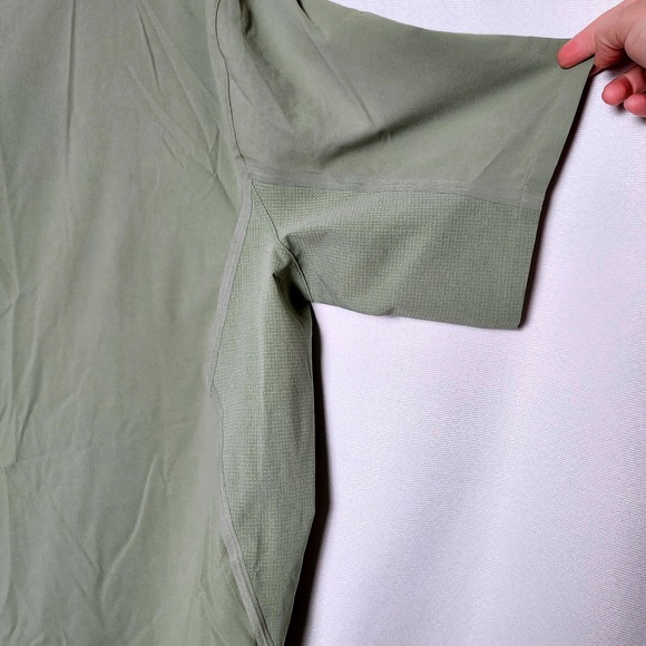 NEW Lululemon Water-Repellent Hiking Short Sleeve Snap Up Shirt LM3DX6S Men's XL - Picture 6 of 8